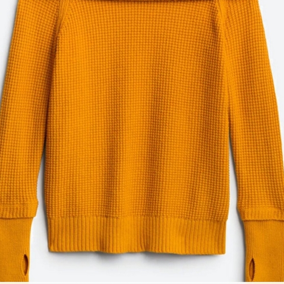 Market & Spruce Sharon Thumb Hole Cotton Blend Pullover - Picture 5 of 6